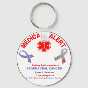 Personalised For Robert Medical Alert Keychain