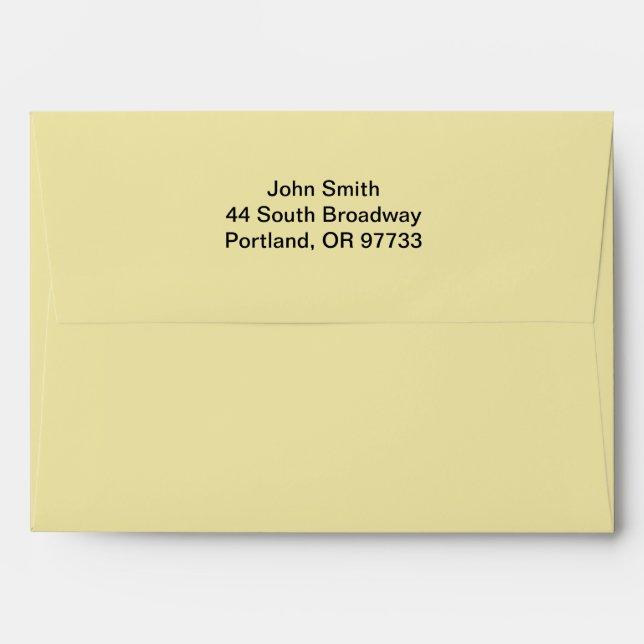Personalised Formal Invitation Envelope (Back (Top Flap))