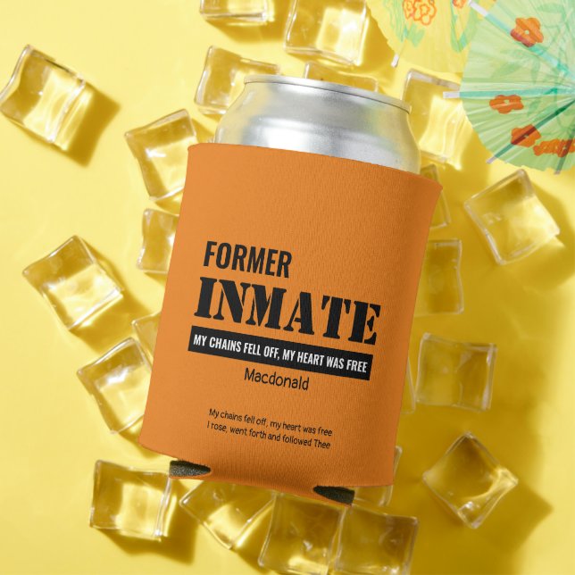 Personalised Former INMATE Christian Can Cooler (In Situ Summer)