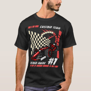 personalised  Formula Racing Car gifts kids  T-Shirt