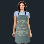 Personalised forty vintage 40th birthday party apron<br><div class="desc">Make your birthday special with this unique design. Add a touch of sophisticated elegance to your birthday celebration with our exquisite, one-of-a-kind designs. These graphics bring sophistication and originality to any product, creating a memorable and stylish gift. They are perfect for those who appreciate a touch of timeless glamour on...</div>