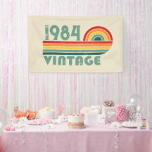 Personalised forty vintage 40th birthday party