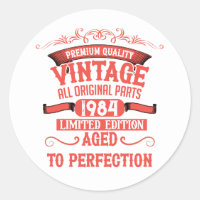 Personalised forty vintage 40th birthday party