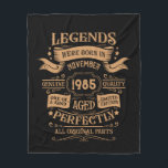 Personalised forty vintage 40th birthday party fleece blanket<br><div class="desc">Make your birthday special with this unique design. Add a touch of sophisticated elegance to your birthday celebration with our exquisite, one-of-a-kind designs. These graphics bring sophistication and originality to any product, creating a memorable and stylish gift. They are perfect for those who appreciate a touch of timeless glamour on...</div>