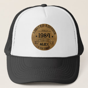 Personalised forty vintage 40th birthday party trucker hat