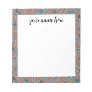Personalised Fossilised Dinosaur Notepad