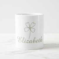 Personalised Four Leaf Clover Speciality Mug - Cus