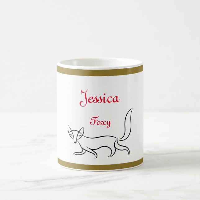 Personalised 'Foxy' design Mug (Center)