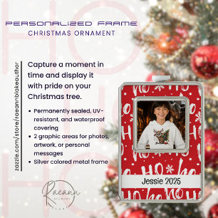 Personalised Framed Christmas Ornament