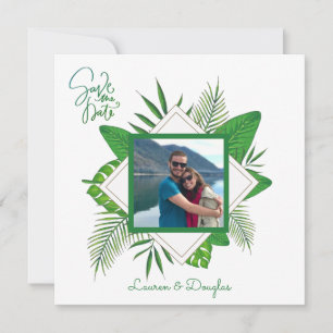 Personalised Framed Couples Photo Save The Date Invitation