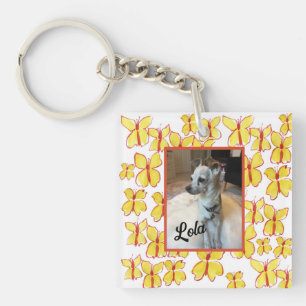 Personalised Framed Pet Photo Acrylic Keychain