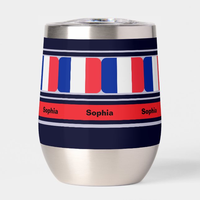 Personalised France Patriotic Flag  (Front)