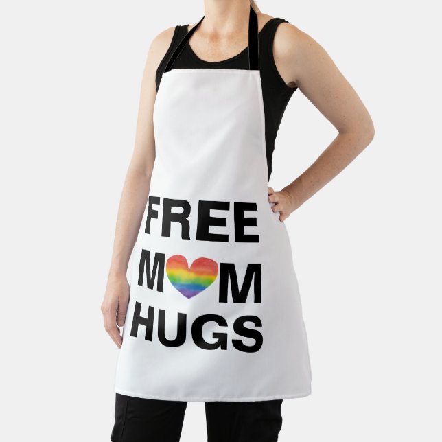 Personalised Free Mum Hugs  Template Apron (Insitu)