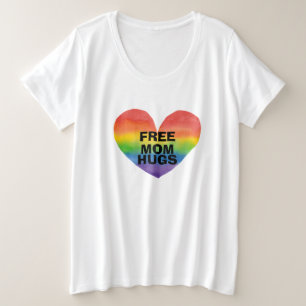 Personalised Free Mum Hugs  Template Plus Size T-Shirt