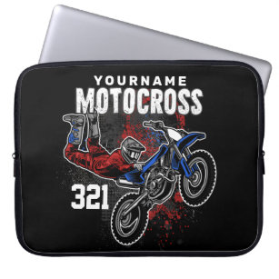 Personalised Freestyle Motocross Racing FMX Tricks Laptop Sleeve