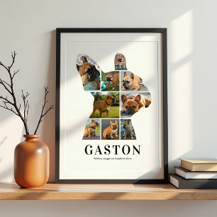 Personalised French Bulldog Photo Collage Poster
