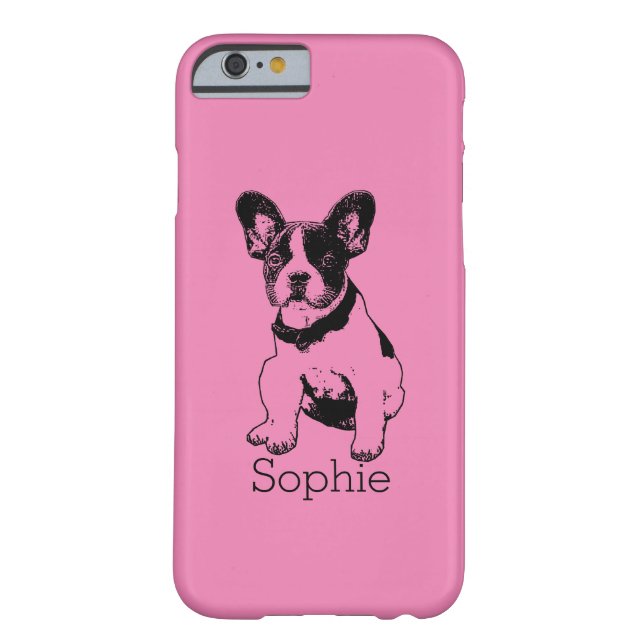 Personalised French Bulldog Puppy Pick Your Colour Case-Mate iPhone Case (Back)