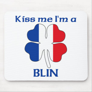 Personalised French Kiss Me I'm Blin Mouse Pad
