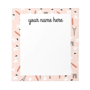  Personalised French Poodle Notepad