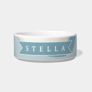 Personalised Fried Egg Pattern Fun Blue Funny Bowl