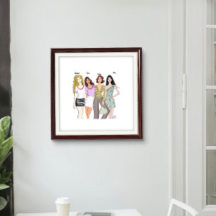 Personalised, friends forever poster