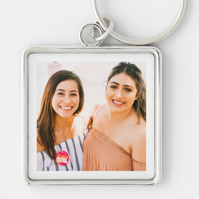 Personalised Friends Photo Key Ring (Front)