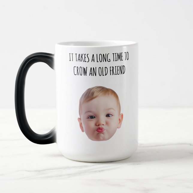 Personalised Friendship Long Time to Grow an Old F Magic Mug (Left)
