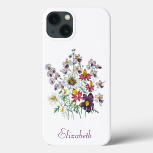 Personalised Fringeflowers/Velvet Trumpet Flowers iPhone 13 Case