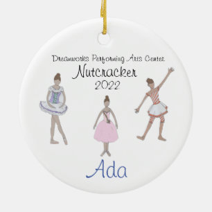 Personalised Fritz/Solider/Flower Nutcracker Ceramic Tree Decoration