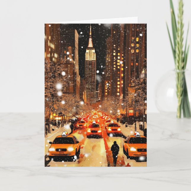 Personalised From New York With Love Holiday Card (Front)
