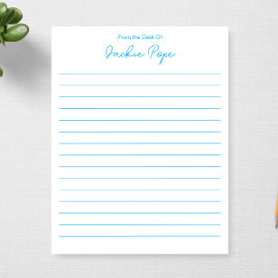 Personalised From the Desk Of 1st Anniversary Gift Notepad