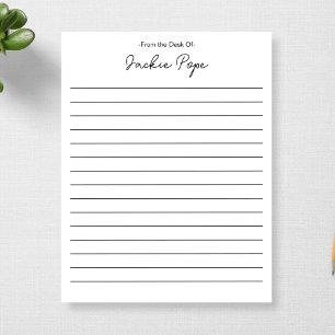 Personalised From the Desk Of 1st Anniversary Gift Notepad