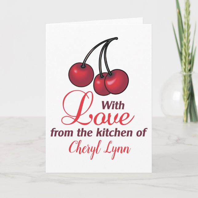 Personalised From the Kitchen of Card (Front)