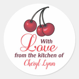 Personalised From the Kitchen of Classic Round Sticker