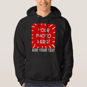 Personalised front and back photo and text hoodie (Front)