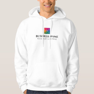 Personalised Front & Back Print Company Logo Men's Hoodie