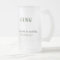 Personalised Frosted Mug