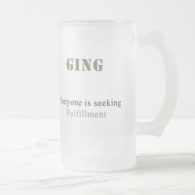 Personalised Frosted Mug (Right)