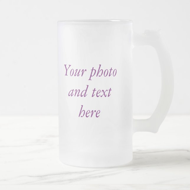 Personalised frosted mug (Right)