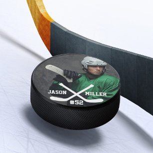 Personalised Full Photo Name & Number Hockey Puck