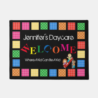 Personalised Fun Daycare Welcome Doormat
