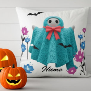 Personalised & Fun Decor - Cute Spooky Ghost  Cushion