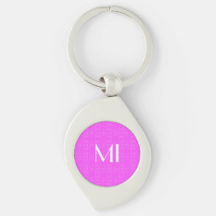 Personalised Fun Elegant Abstract Pink Pattern Key Ring