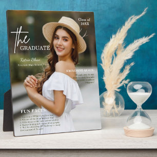 Personalised Fun Facts Photo Graduation  Plaque