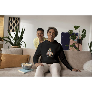 Personalised Fun Family Christmas 11 Photo Collage Hoodie