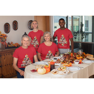 Personalised Fun Family Christmas 11 Photo Collage T-Shirt