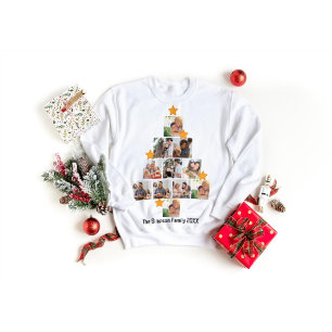 Personalised Fun Family Christmas 11 Photo Collage T-Shirt