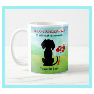 Personalised Fun Father's Day Gift Dog Dad Coffee Mug
