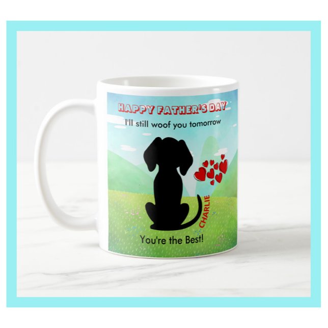 Personalised Fun Father's Day Gift Dog Dad Coffee Mug (Creator Uploaded)