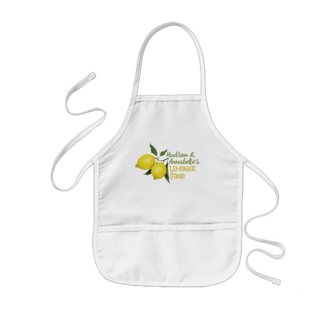 Personalised Fun Kids Lemonade Stand Kids Apron (Front)